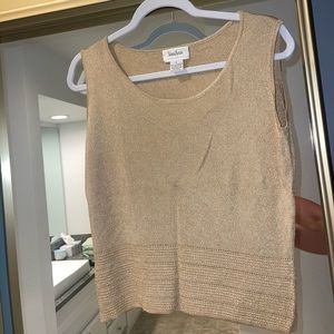 Gold Shinmer Neiman Marcus Top